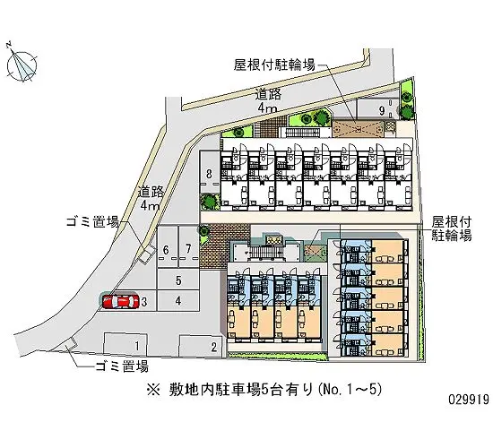 大和市上和田 月極駐車場
